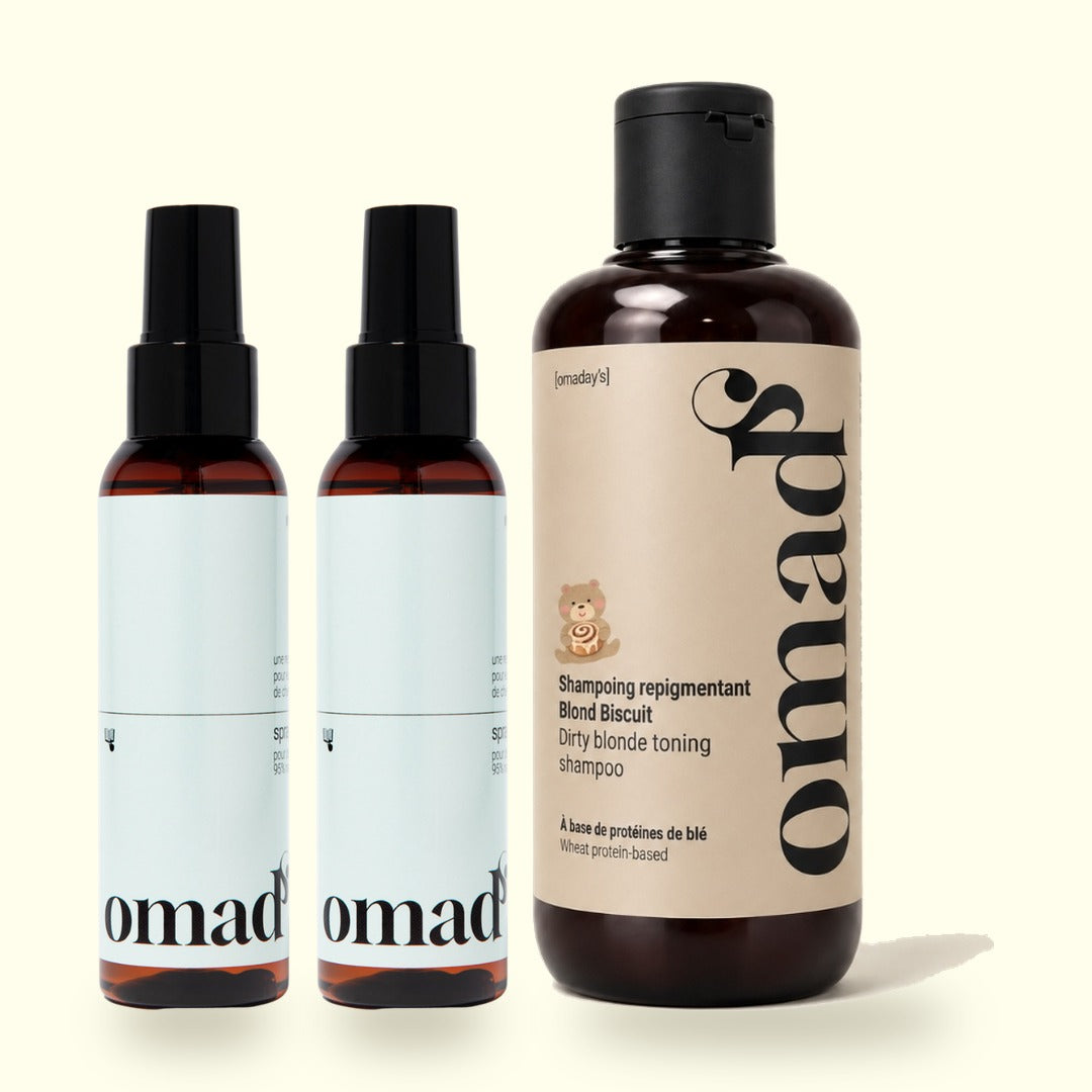 Coffret : 2 sprays éclaircissants et le shampoing blond biscuit