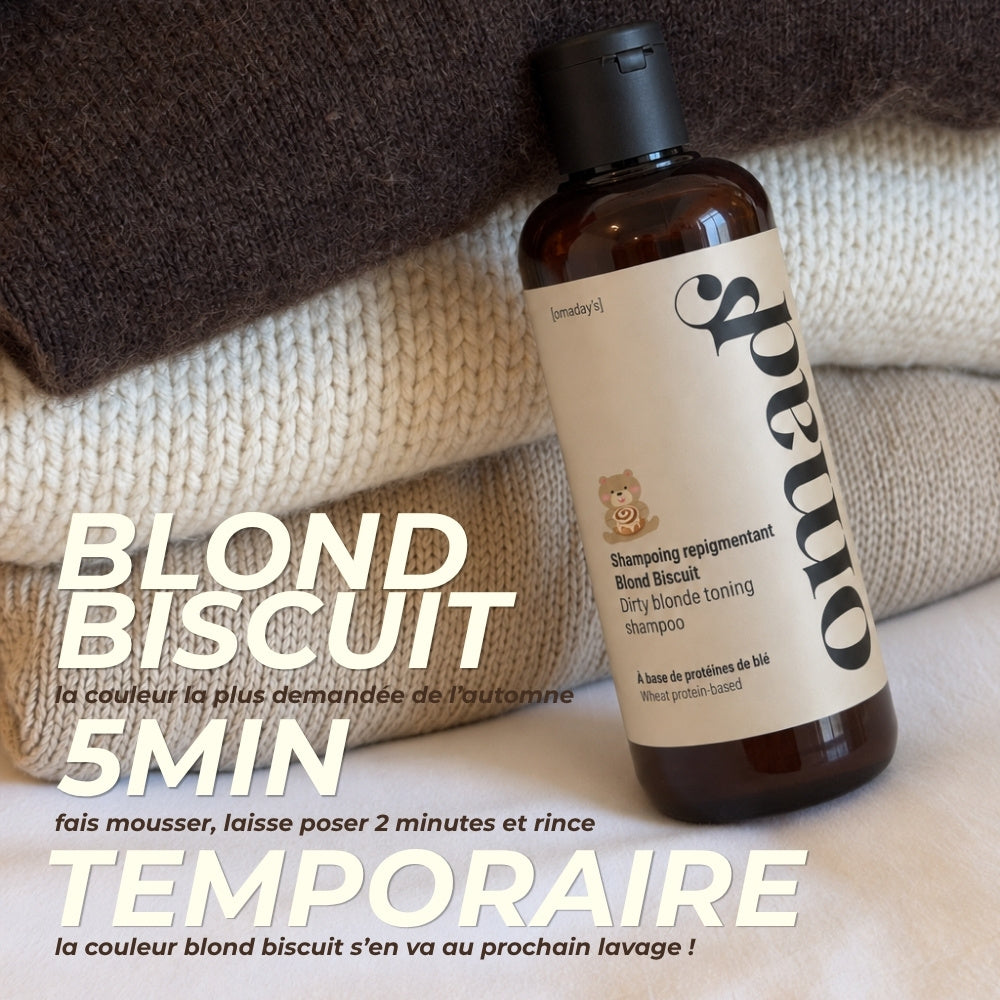 Herbatnikowy blond w 5 minut, kolor tymczasowy, który znika przy następnym myciu