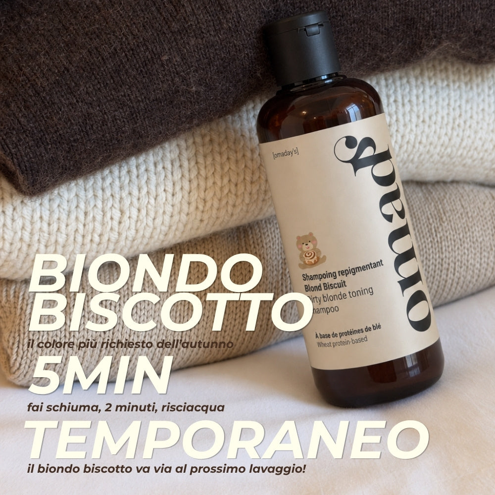 Biondo biscotto in 5 minuti, colore temporaneo che va via al prossimo lavaggio