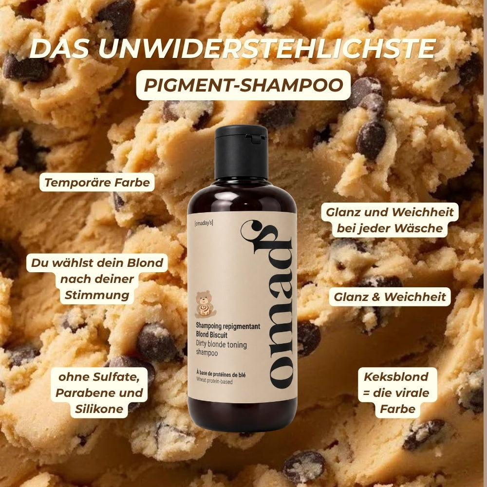 Blond Biscuit Pigment-Shampoo vor Keksteig, temporäre Farbe ohne Sulfate und Parabene