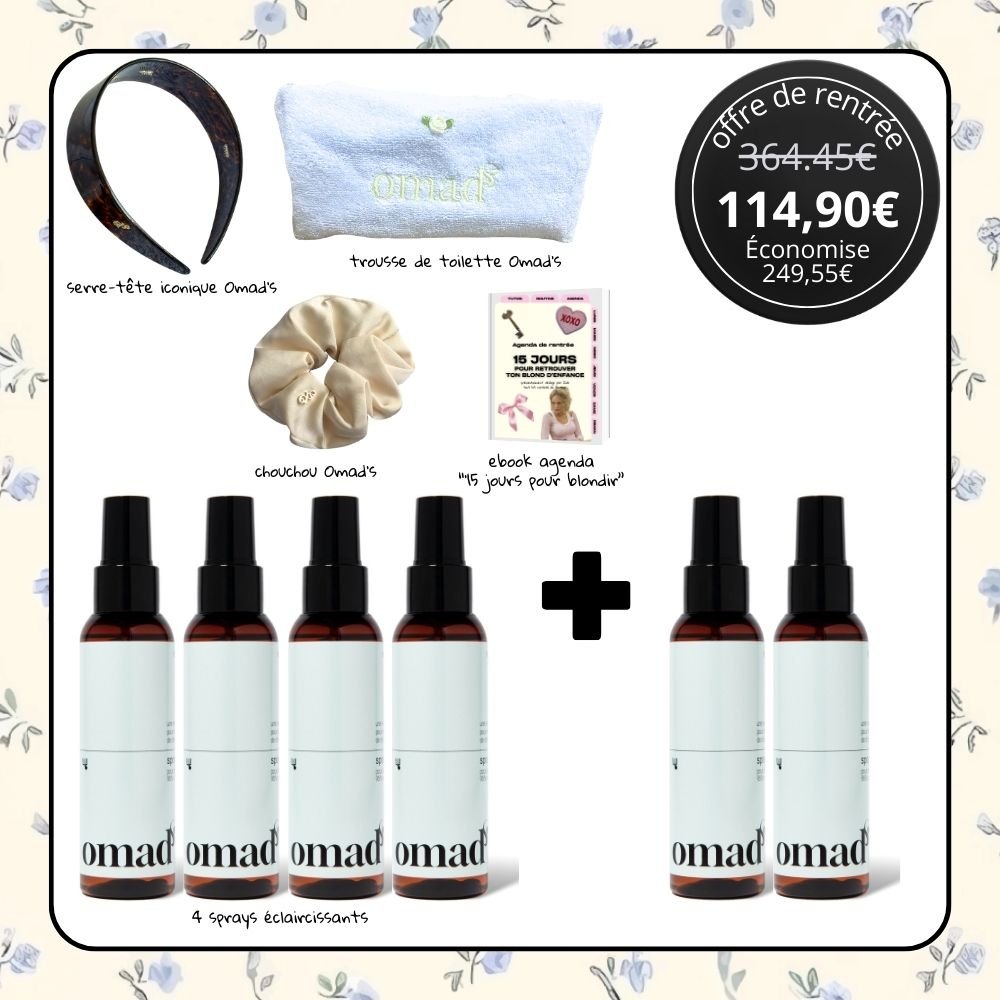 2 Sprays + 1 scrunchie + 1 Agenda + 1 mystery gift + free delivery - Omad's